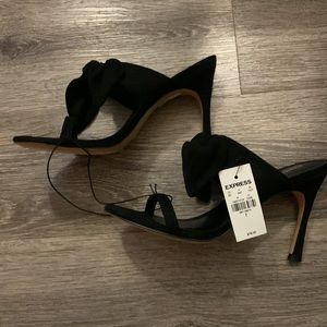Bow strap heels. Brand new with tags. Express. Size 7. Super cute